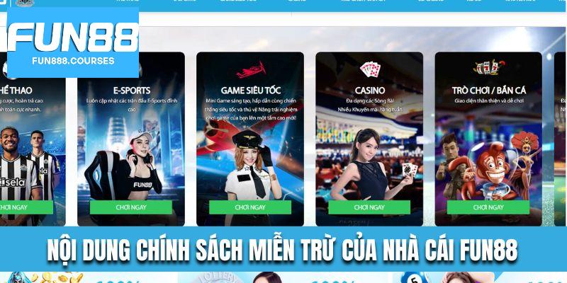Miễn Trừ Trách Nhiệm 2 Nội dung miễn trừ trách nhiệm fun88
